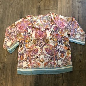 St Tropez West Size L Raglan 3/4 sleeves